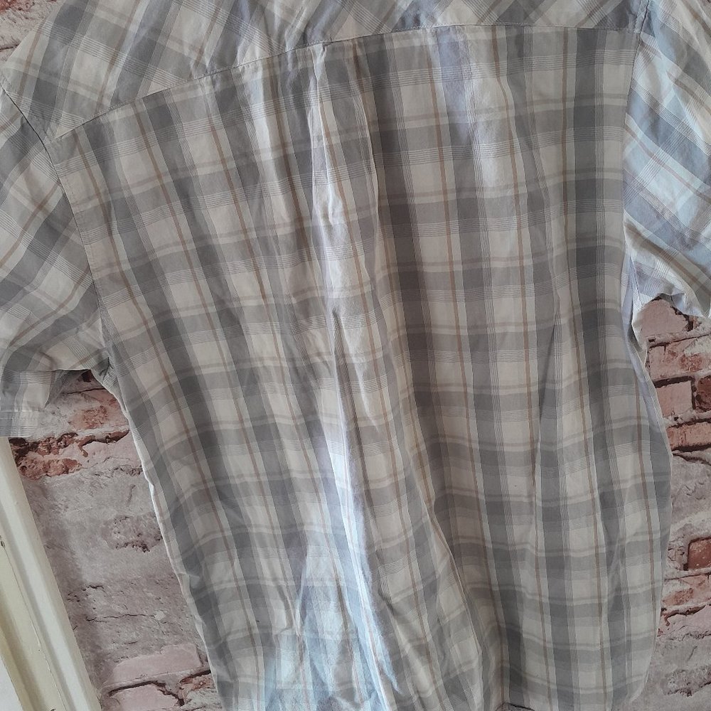 Mens LARGE regular RVCA collar button down casual shirt